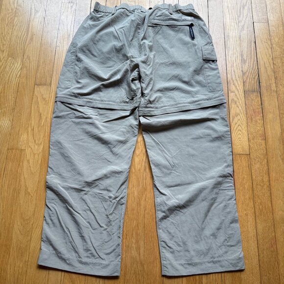 The North Face Size XL Green Convertible Zip Off Outdoor Hiking Cargo Pants - Picture 15 of 16